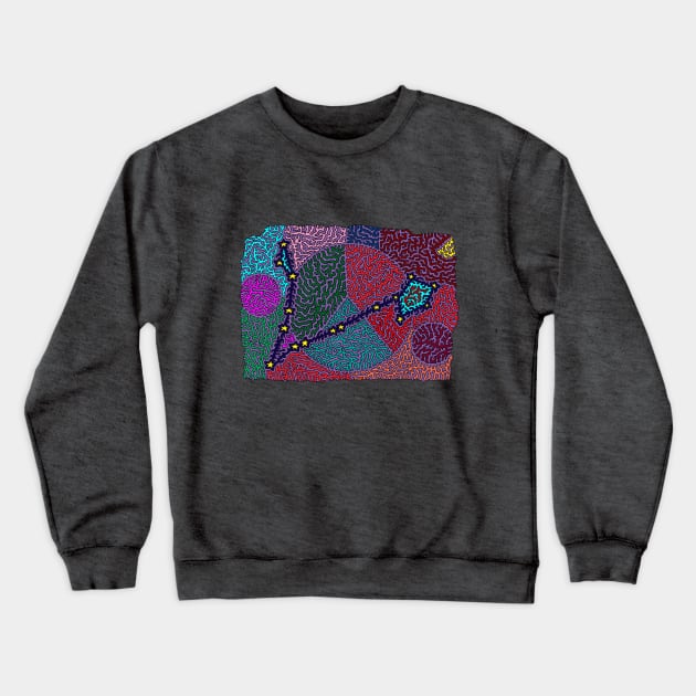 Constellation Pisces Crewneck Sweatshirt by NightserFineArts